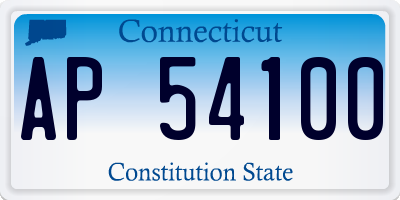 CT license plate AP54100