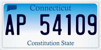 CT license plate AP54109