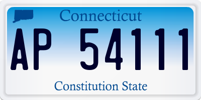 CT license plate AP54111