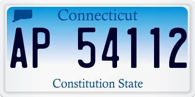 CT license plate AP54112