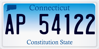CT license plate AP54122