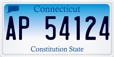 CT license plate AP54124