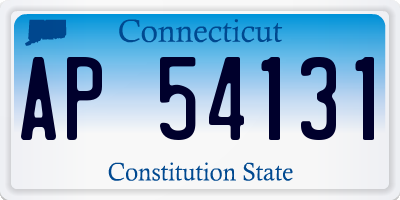 CT license plate AP54131