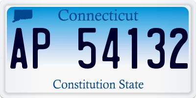 CT license plate AP54132