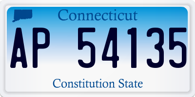 CT license plate AP54135