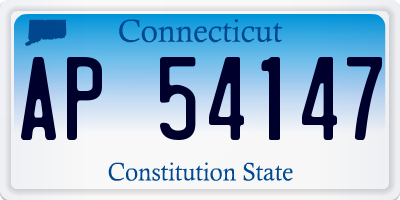 CT license plate AP54147