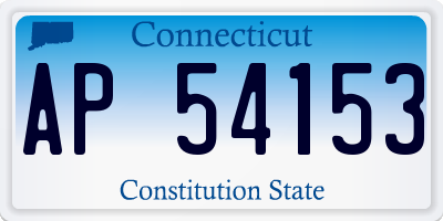 CT license plate AP54153