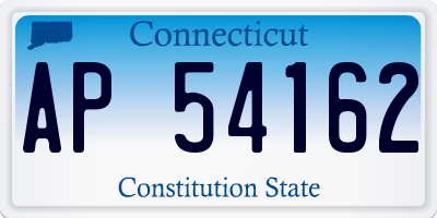 CT license plate AP54162