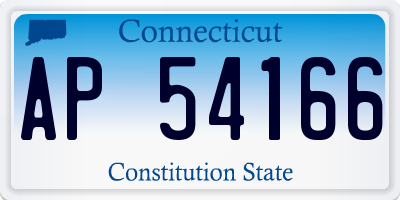 CT license plate AP54166