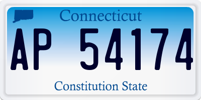 CT license plate AP54174