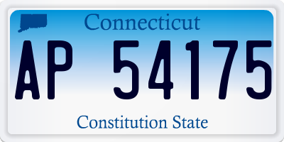 CT license plate AP54175