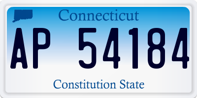 CT license plate AP54184