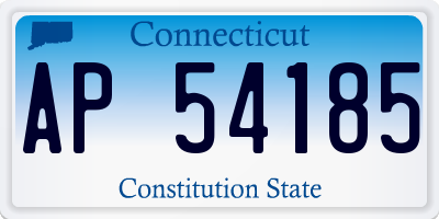 CT license plate AP54185