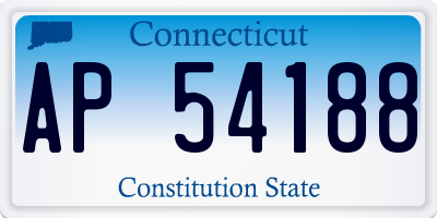 CT license plate AP54188