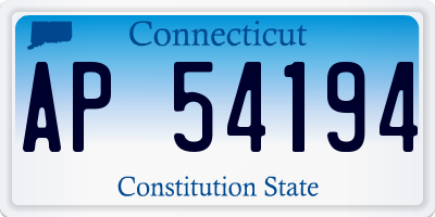 CT license plate AP54194