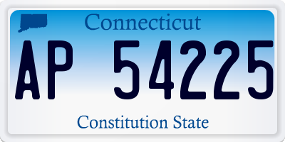 CT license plate AP54225