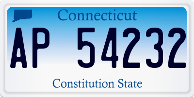 CT license plate AP54232