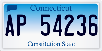CT license plate AP54236