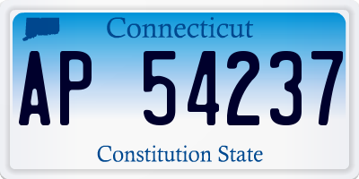 CT license plate AP54237