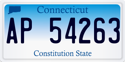 CT license plate AP54263