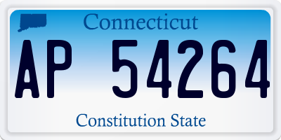 CT license plate AP54264