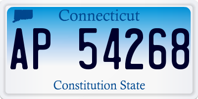 CT license plate AP54268