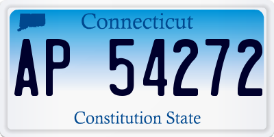 CT license plate AP54272
