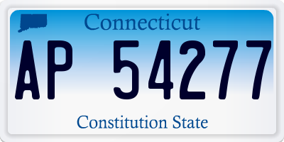 CT license plate AP54277