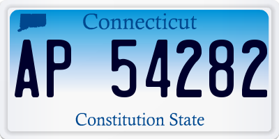 CT license plate AP54282