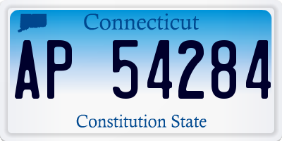 CT license plate AP54284