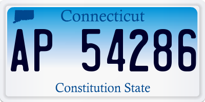 CT license plate AP54286