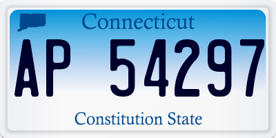 CT license plate AP54297