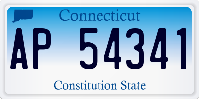 CT license plate AP54341