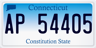 CT license plate AP54405
