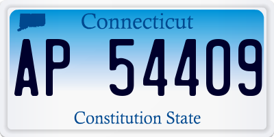 CT license plate AP54409
