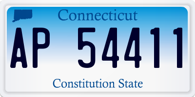 CT license plate AP54411