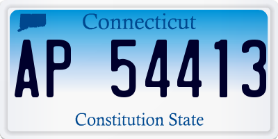 CT license plate AP54413