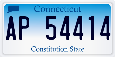 CT license plate AP54414