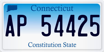 CT license plate AP54425
