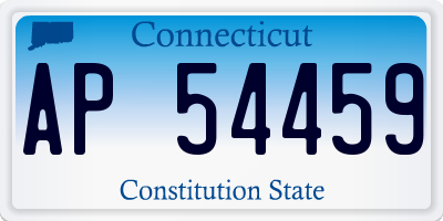 CT license plate AP54459
