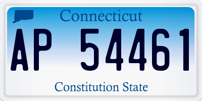 CT license plate AP54461