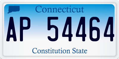 CT license plate AP54464