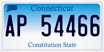 CT license plate AP54466
