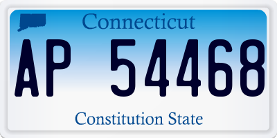 CT license plate AP54468