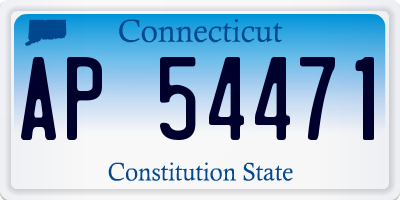 CT license plate AP54471