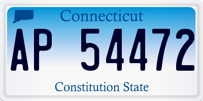 CT license plate AP54472