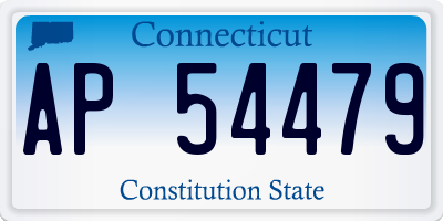 CT license plate AP54479