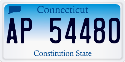 CT license plate AP54480
