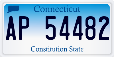 CT license plate AP54482