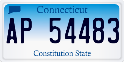 CT license plate AP54483